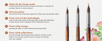 Premium Aquarell-Pinsel-Set