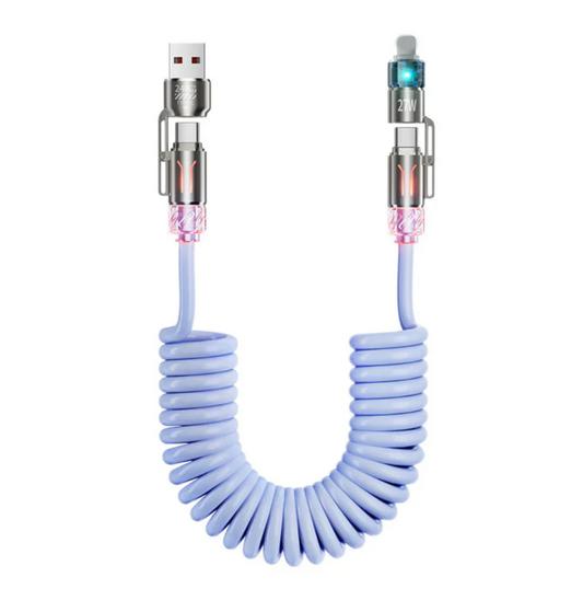 Einziehbares 4-Fach Ladekabel